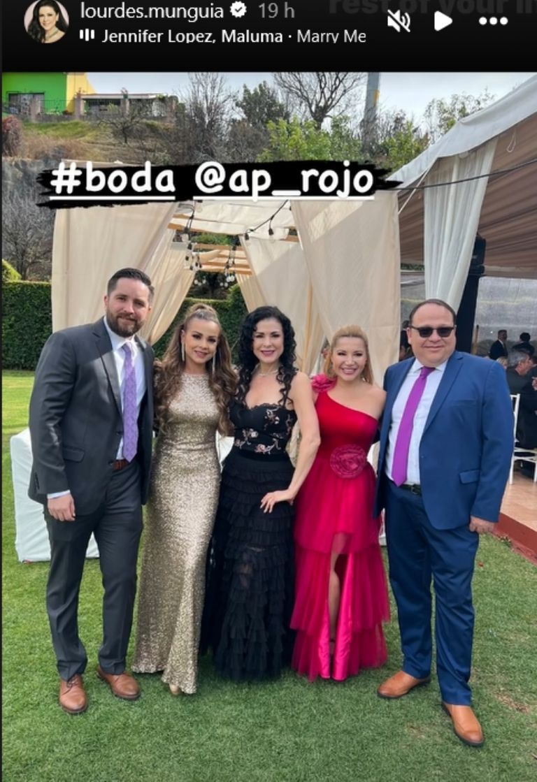 Ana Patricio Rojo se casa en secreto y Lourdes Munguía exhibe las imágenes