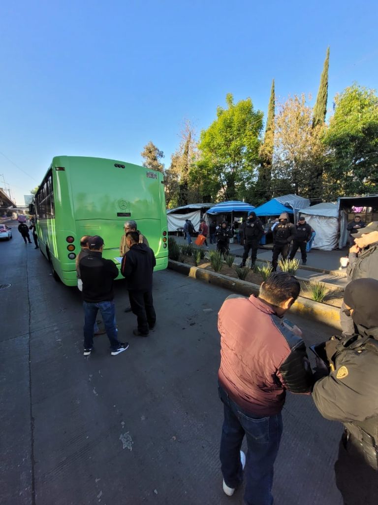 Operativo contra la ruta 57 en CDMX