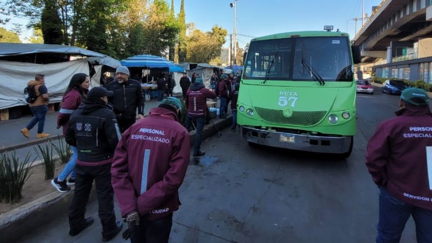 ¿Venganza? Semovi realiza operativo contra la ruta 57; envía unidades al corralón