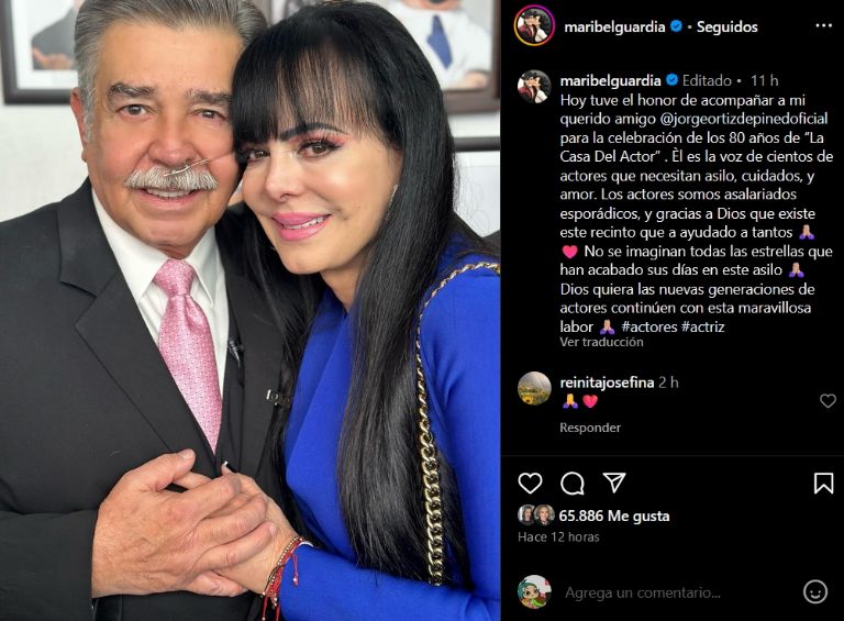Maribel Guardia habla del abandono a los actores de la tercera edad