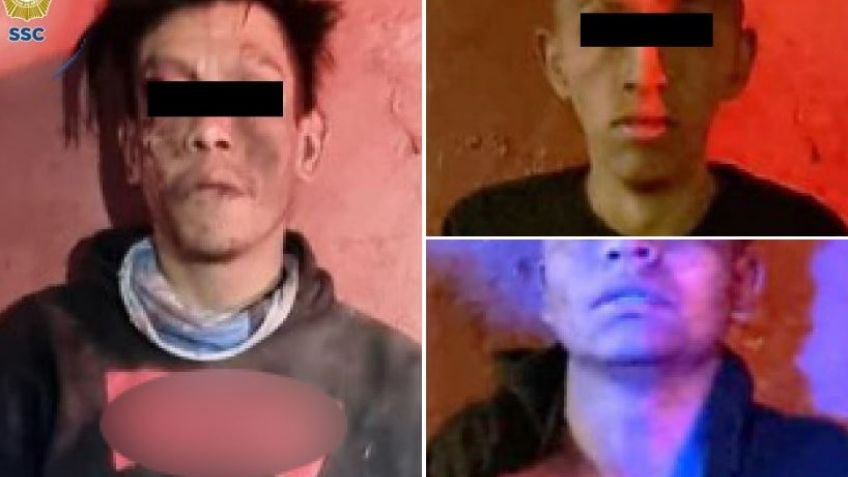 VIDEO: Así quedaron los cuatro presuntos delincuentes golpeados por vecinos de Tláhuac