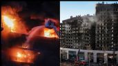 VIDEO: Fuerte incendio devora a edificio de España; hallan a las primeras 10 víctimas fatales