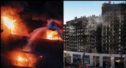 VIDEO: Fuerte incendio devora a edificio de España; hallan a las primeras 10 víctimas fatales