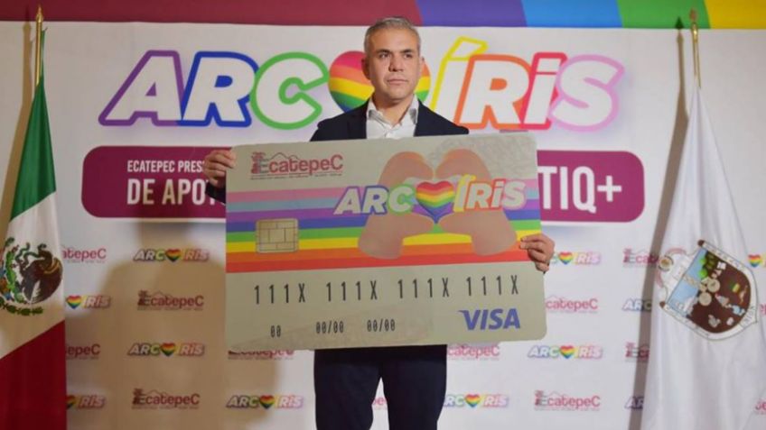 Ecatepec entrega apoyo de 10 mil pesos a comunidad LGBTTIQ+ con la 'Tarjeta Arcoíris'
