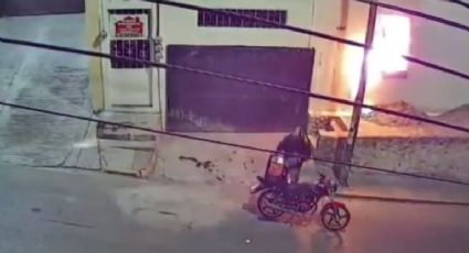 Repartidor prende fuego a la fachada de un hotel en Cuernavaca, Morelos y escapa