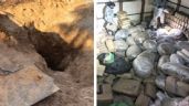 Descubren almacén subterráneo al norte Sonora; contenía más de 2 toneladas de marihuana