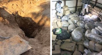 Descubren almacén subterráneo al norte Sonora; contenía más de 2 toneladas de marihuana