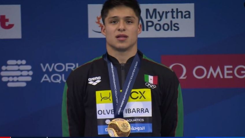 Osmar Olvera gana la primera medalla de oro para México en el Mundial de Deportes Acuáticos