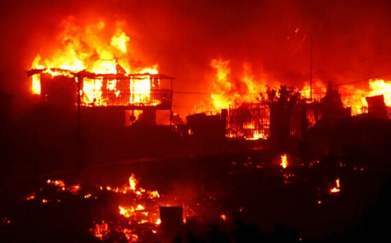 Incendios en Chile han dejado más de 120 muertos. Foto: Twitter