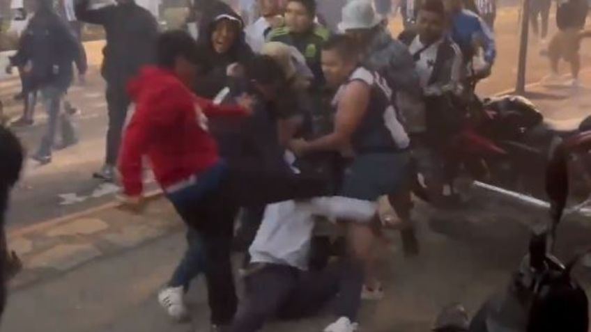 Aficionados mexicanos y guatemaltecos se pelean previo al Comunicaciones vs Monterrey