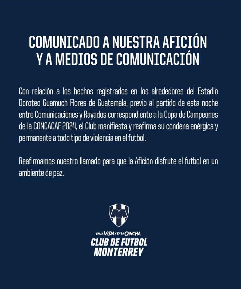Concacaf y Monterrey se pronuncian por pelea de aficionados en Guatemala; ¿hay castigo?
