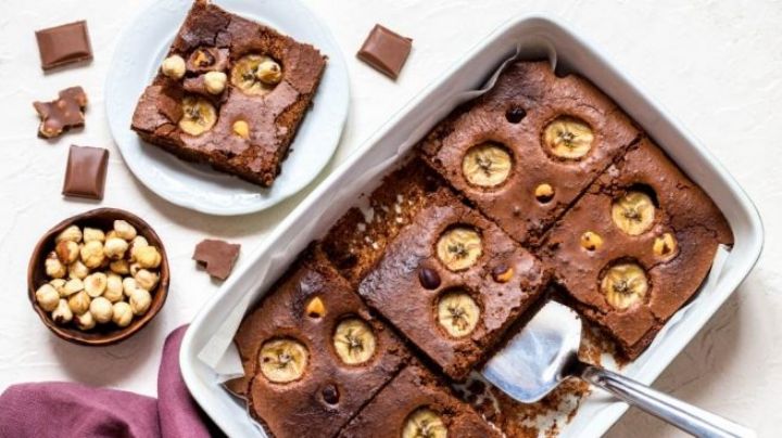 Brownies de plátano: Disfruta de esta receta de un postre suave y esponjoso