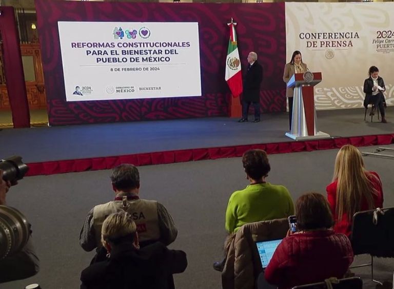 AMLO informa sobre la Reforma para los Programas del Bienestar. Foto: Gbierno de México