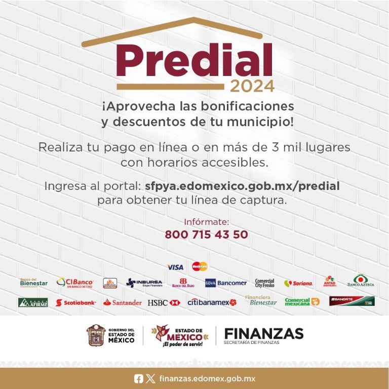 Pago del agua y predial en Edomex