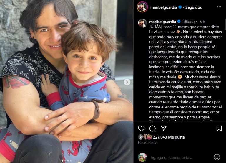 Maribel Guardia comparte duro mensaje de luto por Julián Figueroa