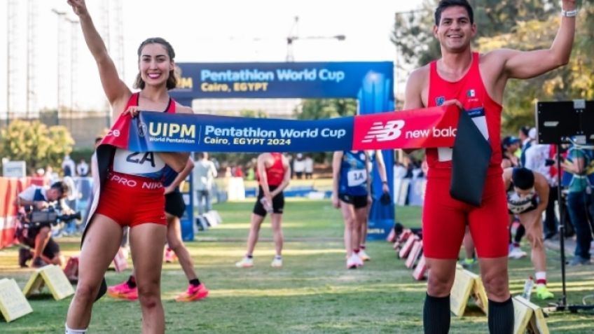Mariana Arceo y Duilio Carrillo conquistan el oro en Mundial de Pentatlón Moderno