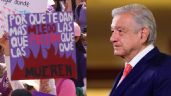 Tras marcha del 8M en CDMX, AMLO envía mensaje a manifestantes y feministas