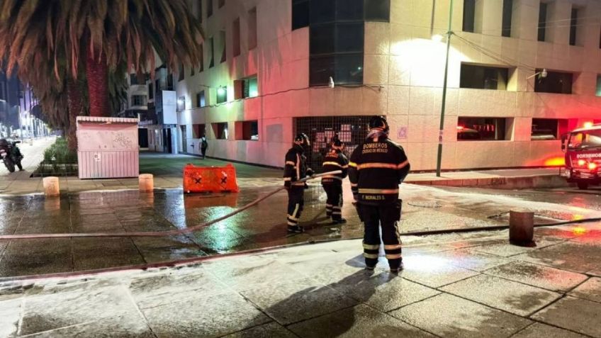Camión de carga choca y derrama diésel en colonia Tabacalera en la Cuauhtémoc; esto sucedió