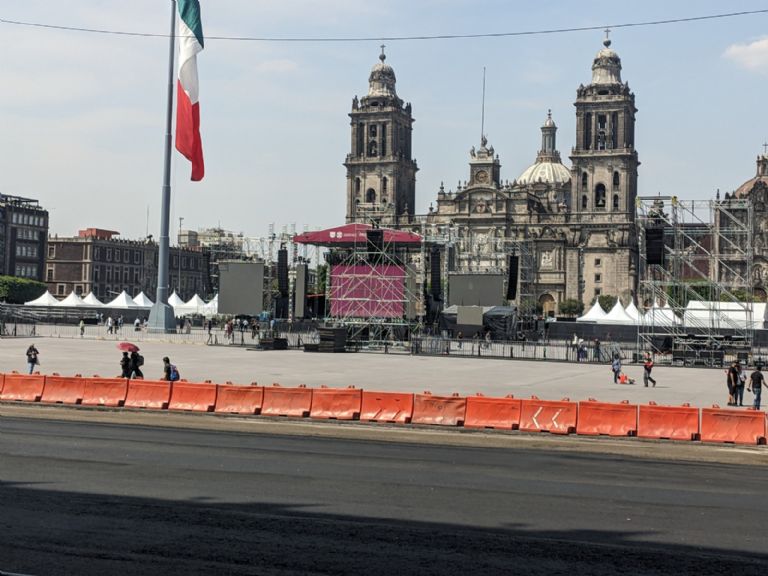 Concierto de Julieta Venegas en el Zócalo