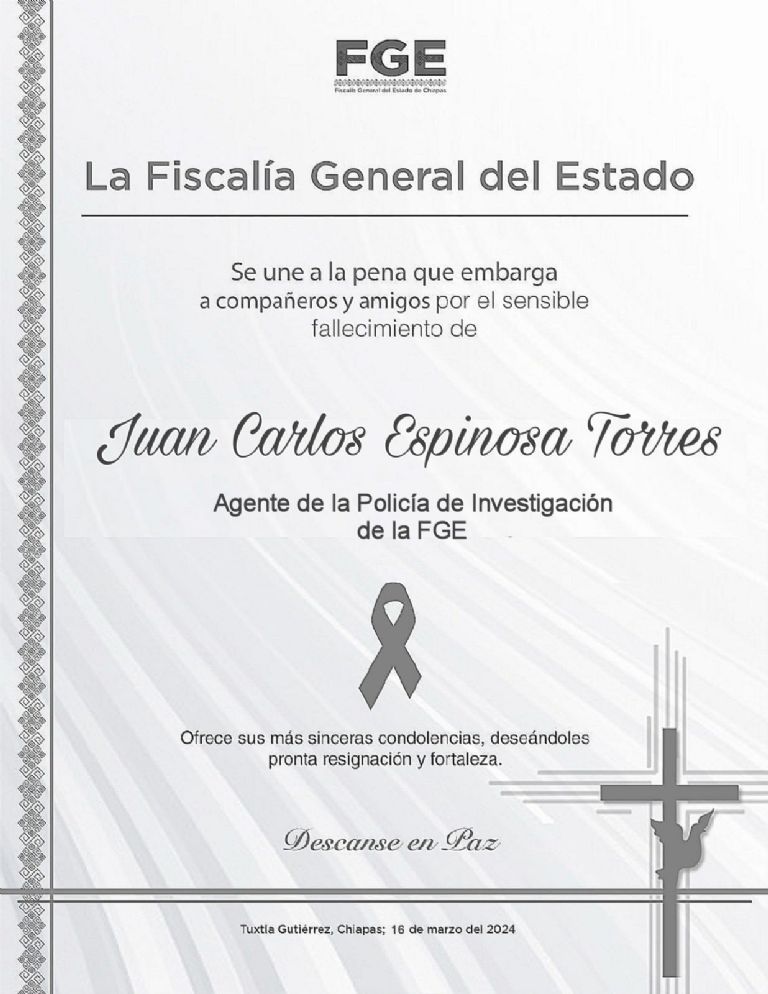 Ataque Armado Contra la Fiscalía General de Chiapas Deja Dos Policías Muertos