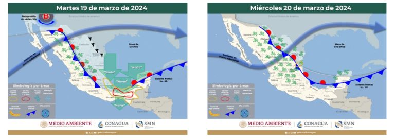 Clima en Sonora para esta semana. Foto: Conagua