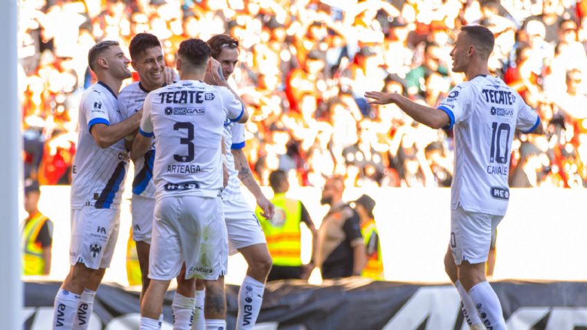 Monterrey mantiene el invicto y el liderato de la Liga MX tras vencer a Atlas como visitantes