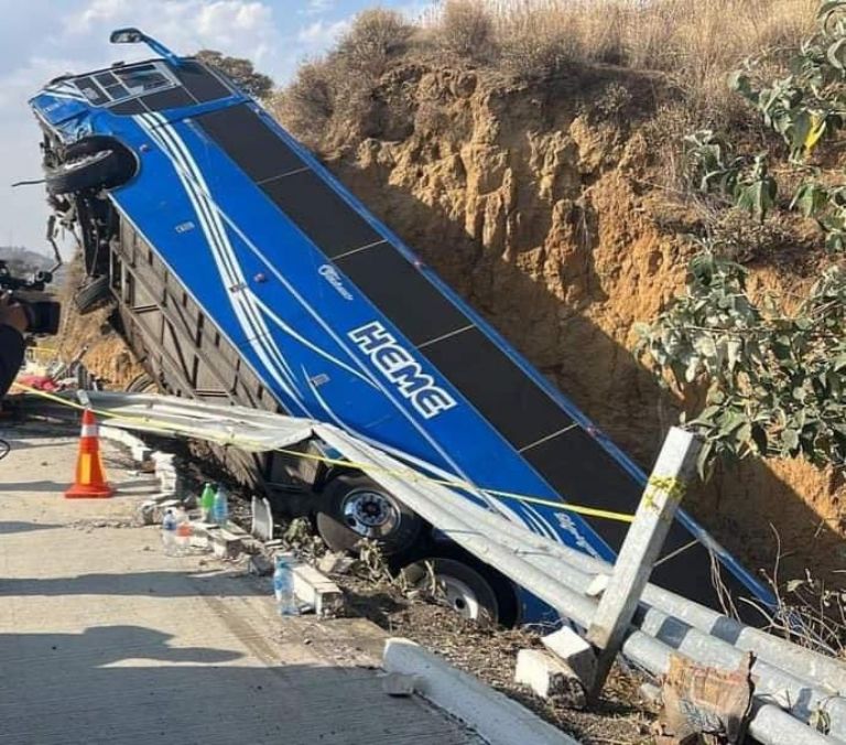 Accidente en la autopista México-Puebla