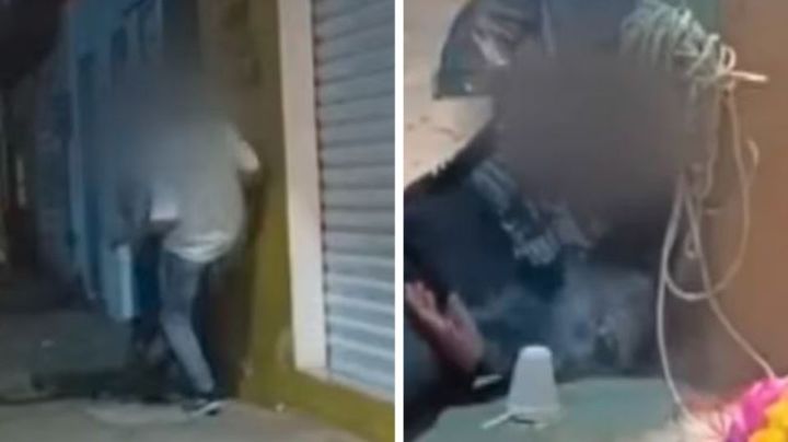 FUERTES IMÁGENES: Sujeto agrede brutalmente a mujer trans; la orina y le prende fuego