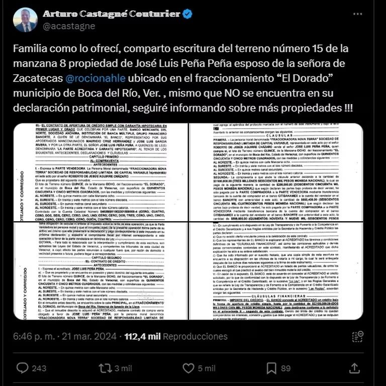 Rocío Nahle en el Ojo del Huracán: Revelan una Segunda Propiedad en Fraccionamiento de Lujo en Boca del Río