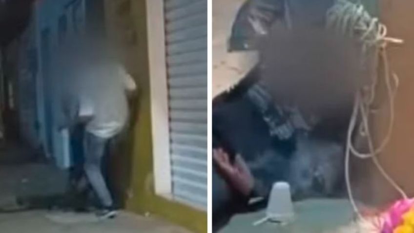 FUERTES IMÁGENES: Sujeto agrede brutalmente a mujer trans; la orina y le prende fuego