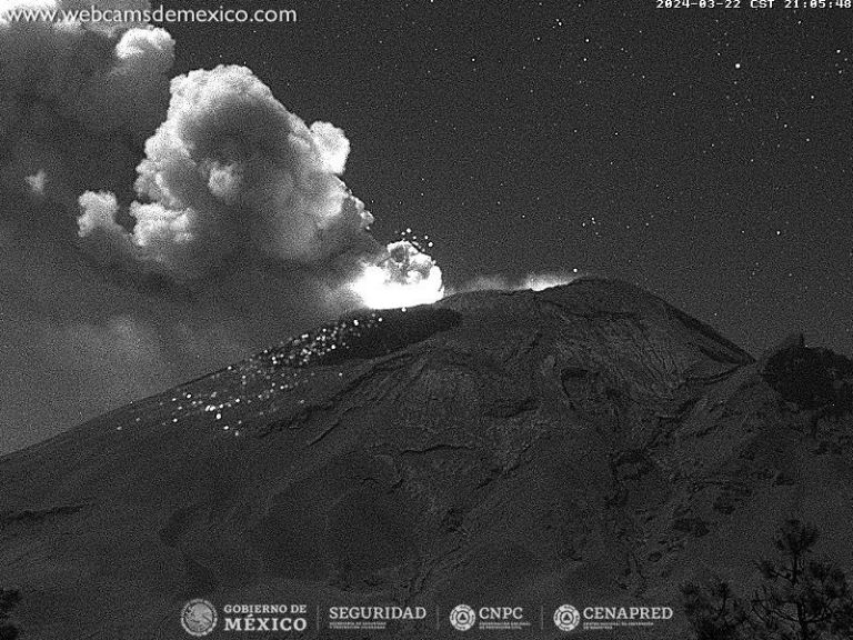 Explosión del Popocatépetl