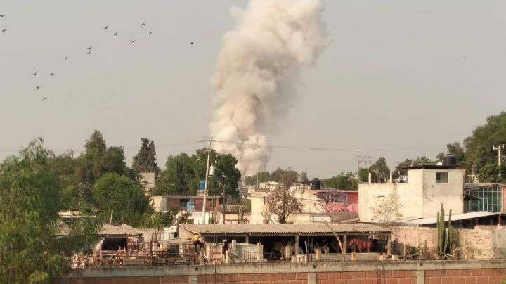 Explosión en Tultepec: Estalla polvorín en zona de Las Sauceras; lesionado en el hospital