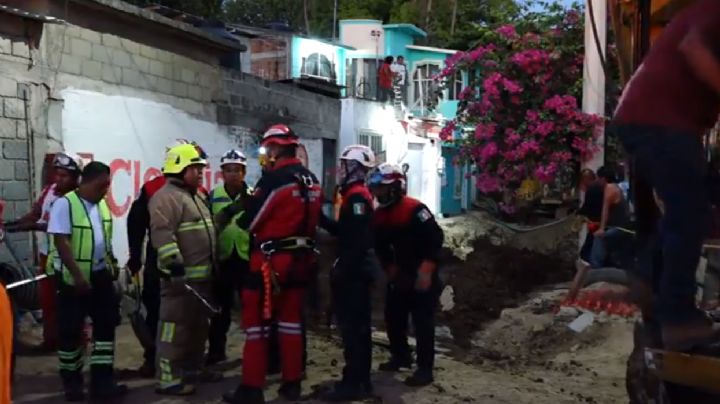 VIDEO: 3 trabajadores quedan sepultados bajo toneladas de tierra en Oaxaca