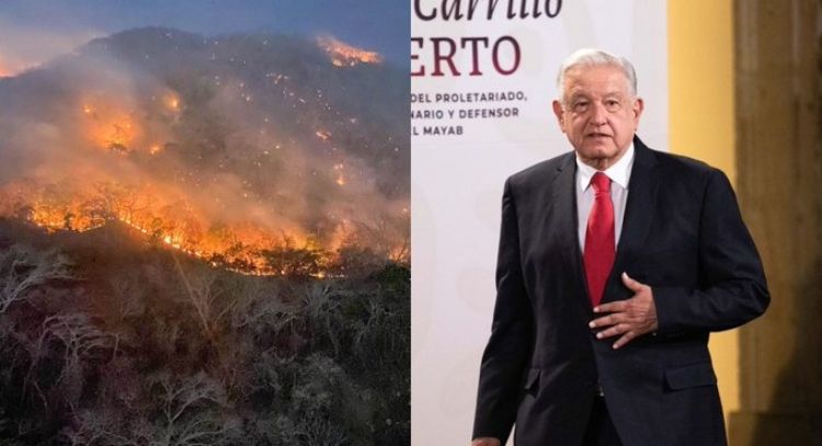 Crisis en México: AMLO confirma que hay más de 100 incendios forestales activos