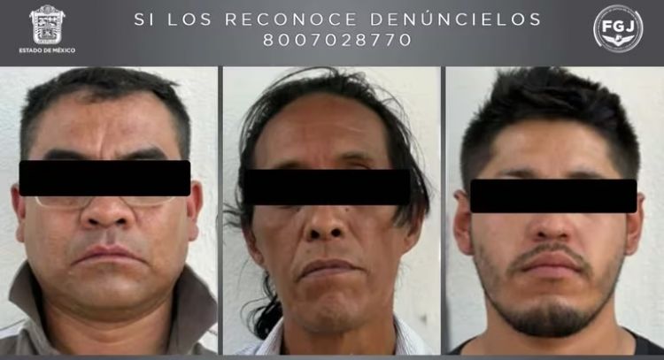 Detienen a 3 miembros del Cartel Jalisco Nueva Generación por homicidio en el Estado de México