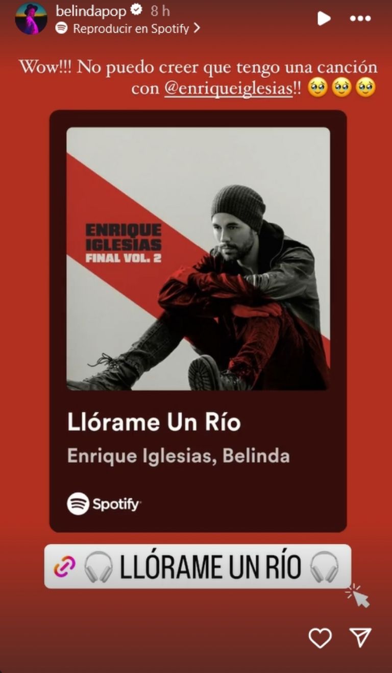 Belinda estrena nueva canción con Enrique Iglesias