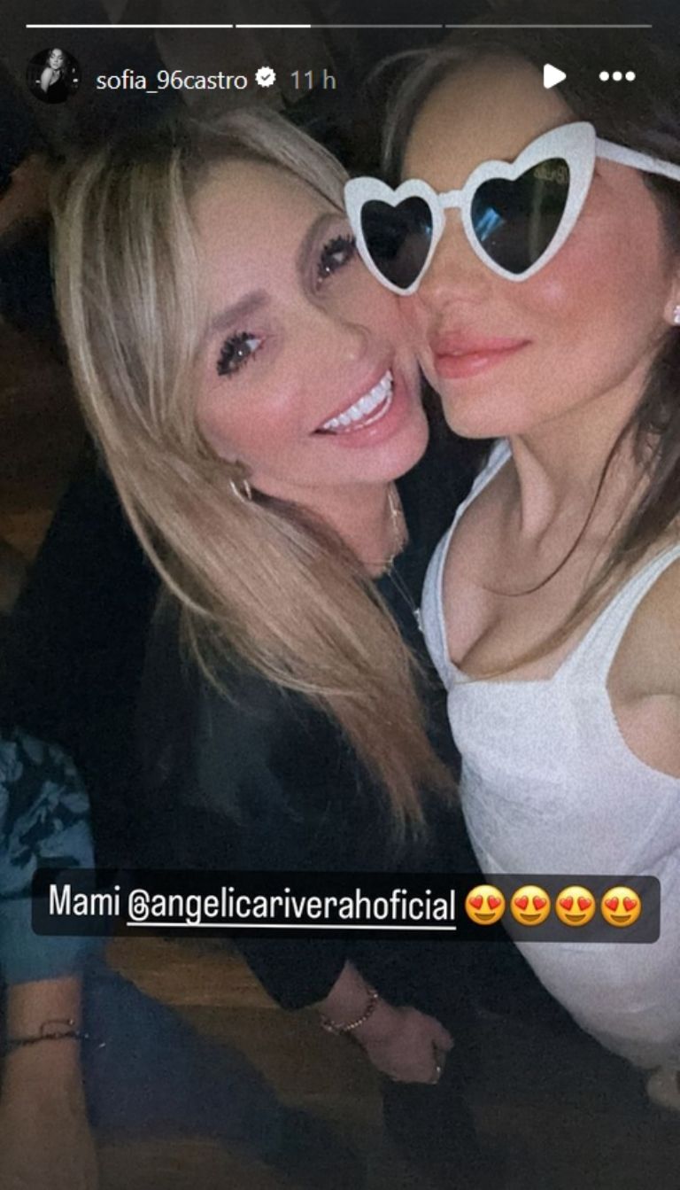 Angélica Rivera reaparece en foto de Sofía Castro