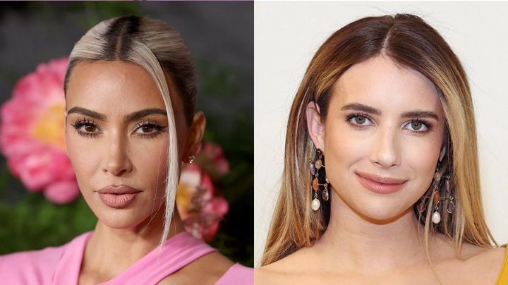 FOTO: Kim Kardashian es tendencia por su ardiente beso con Emma Roberts