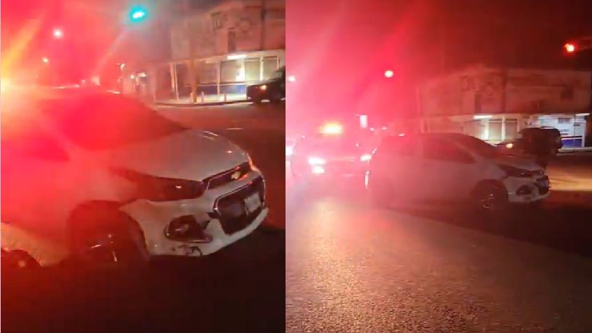 Ciudad Obregón: En la madrugada, conductor ignora un alto y provoca fuerte accidente