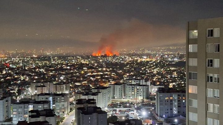 Cancelan clases en CCH Azcapotzalco por fuerte incendio en el Vaso Regulador El Cristo