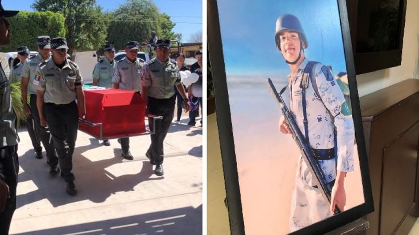 Navojoa: Familia da el último adiós a Brando Francisco, militar fallecido en Ensenada