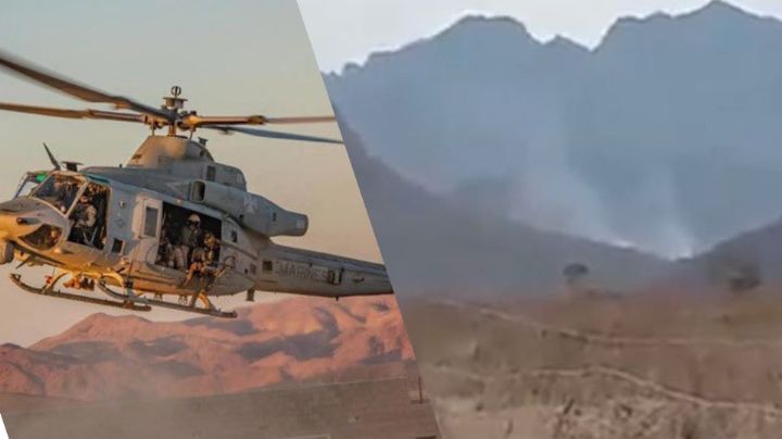 VIDEO: Se desploma helicóptero de la Marina en Sinaloa; se desconoce número de heridos