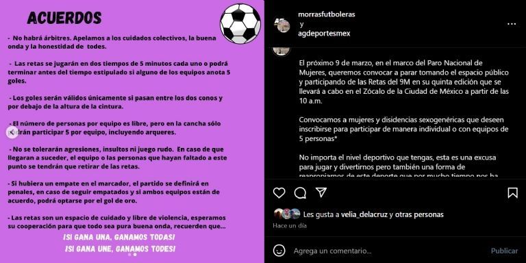 Convocatoria de colectivos feministas: Jornada de Futbol en el Zócalo el 9 de marzo