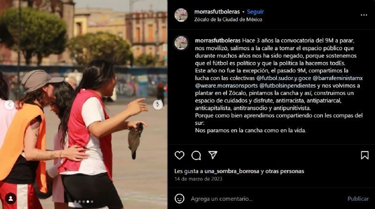 Convocatoria de colectivos feministas: Jornada de Futbol en el Zócalo el 9 de marzo