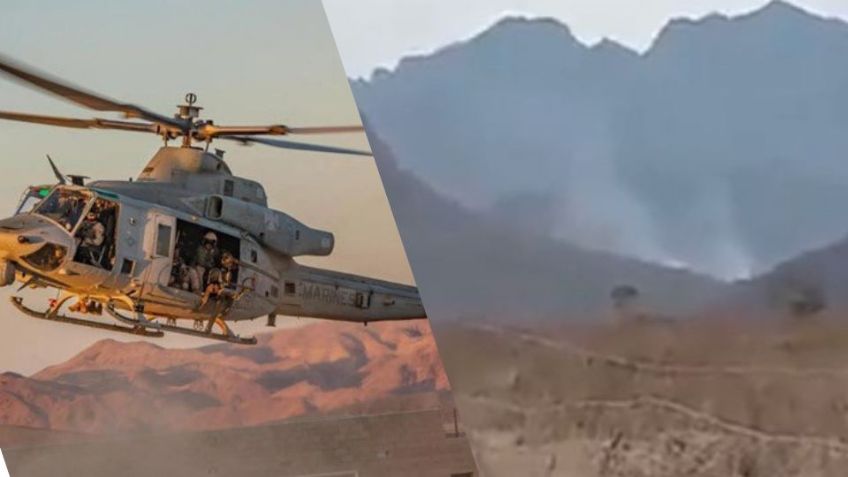 VIDEO: Se desploma helicóptero de la Marina en Sinaloa; se desconoce número de heridos