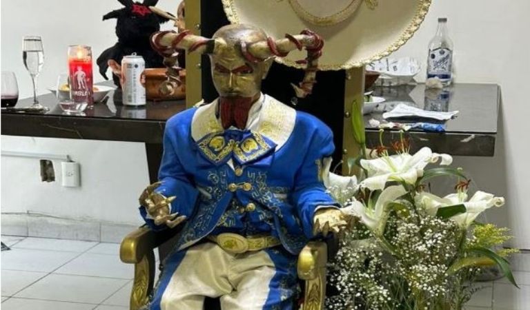 Altar satánico en CDMX