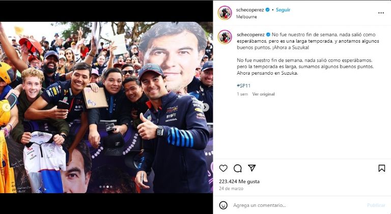 Checo Pérez en el GP de Japón 2024: Horarios y Transmisión en Vivo