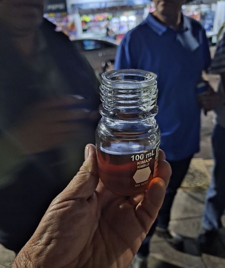 Pozo con agua contaminada en Álvaro Obregón