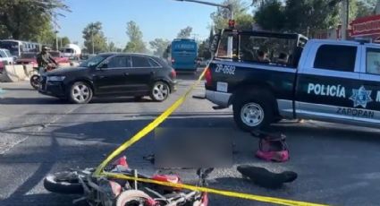 VIDEO: Motociclistas se impactan contra Autobús en Cocotlán, Jalisco; un muerto