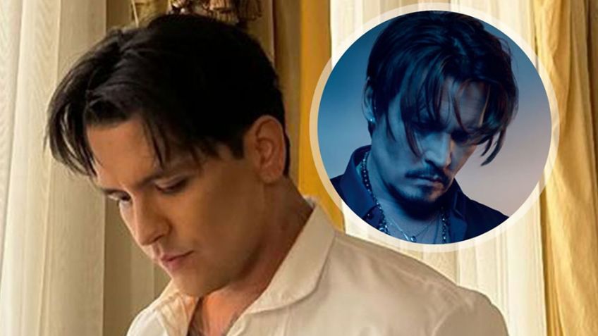 Christian Nodal comparte nuevas fotos y lo vuleven a comparar con Johnny Depp de joven